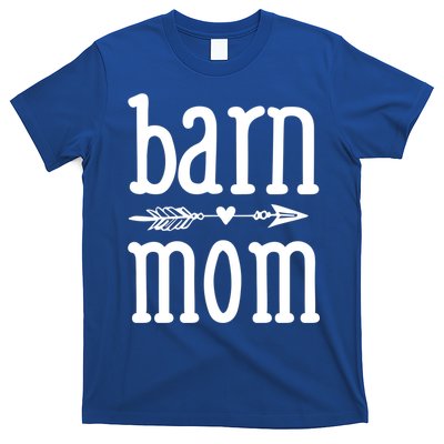 Barn Mom Cute Horseback Riding Lesson Equestrian Gift T-Shirt