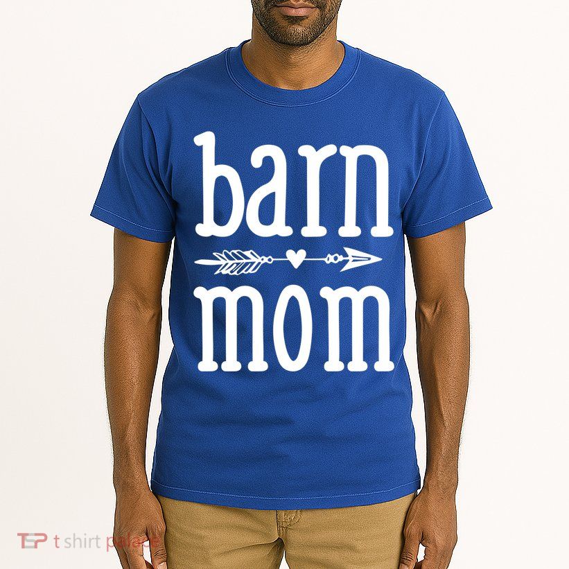 Barn Mom Cute Horseback Riding Lesson Equestrian Gift Tall T-Shirt