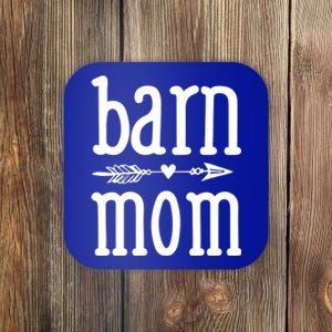 Barn Mom Cute Horseback Riding Lesson Equestrian Gift Coaster