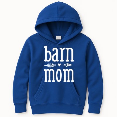 Barn Mom Cute Horseback Riding Lesson Equestrian Gift Kids Hoodie