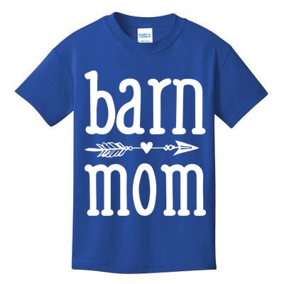 Barn Mom Cute Horseback Riding Lesson Equestrian Gift Kids T-Shirt