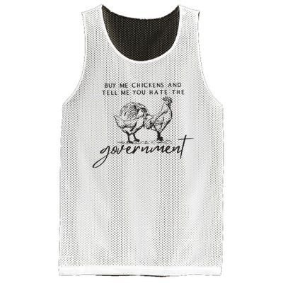 Buy Me Chickens And Tell Me You Hate The Government Mesh Reversible Basketball Jersey Tank