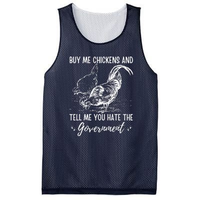 Buy Me Chickens And Tell Me You Hate The Government Mesh Reversible Basketball Jersey Tank