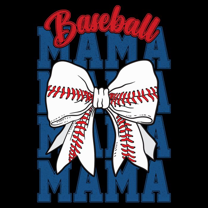 Baseball Mama Coquette Bow Game Day Baseball Mom Mother Zip Tote Bag