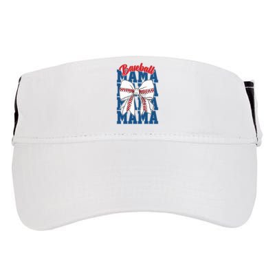 Baseball Mama Coquette Bow Game Day Baseball Mom Mother Adult Drive Performance Visor