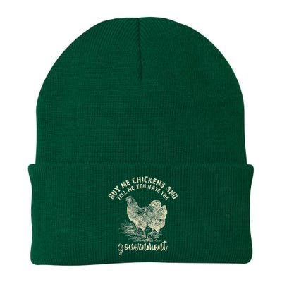 Buy Me Chickens Tell Me You Hate The Government Knit Cap Winter Beanie