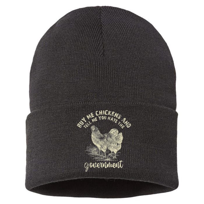 Buy Me Chickens Tell Me You Hate The Government Sustainable Knit Beanie