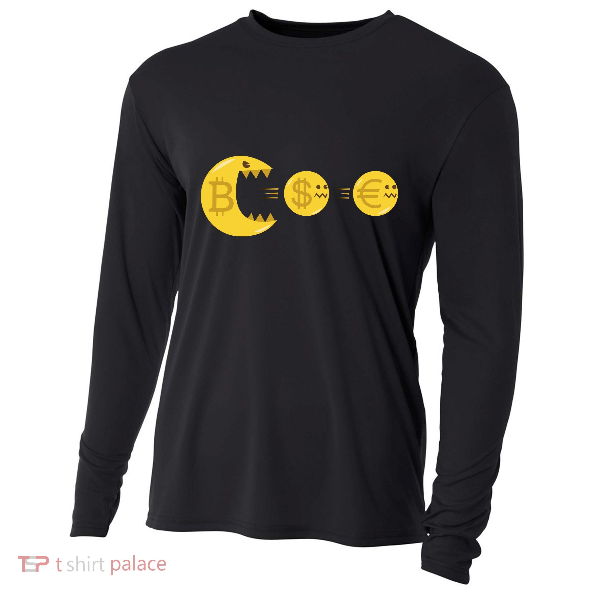 Bitcoin Monster Crypto Cooling Performance Long Sleeve Crew