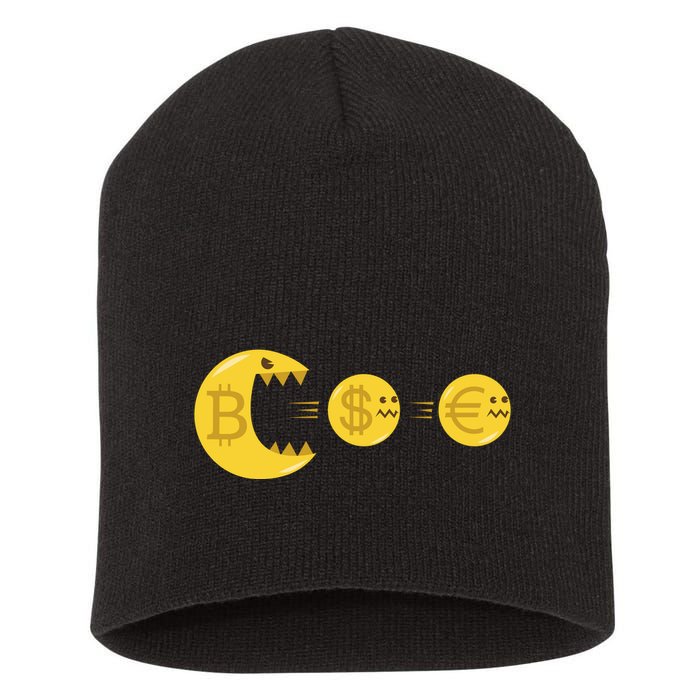 Bitcoin Monster Crypto Short Acrylic Beanie