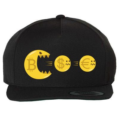 Bitcoin Monster Crypto Wool Snapback Cap