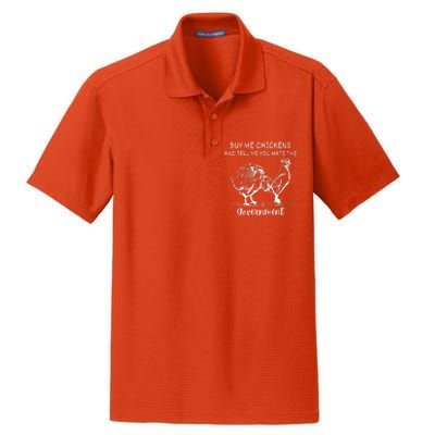 Buy Me Chickens And Tell Me You Hate The Government Dry Zone Grid Polo