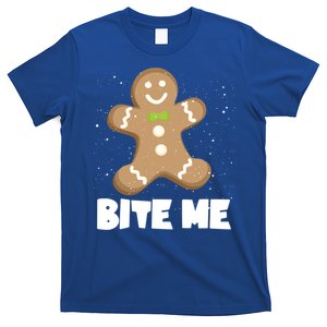 Bite Me Christmas Gingerbread Funny Christmas Cookies Cool Gift T-Shirt