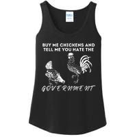 Buy Me Chickens And Tell Me You Hate The Government Ladies Essential Tank