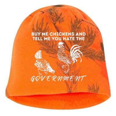 Buy Me Chickens And Tell Me You Hate The Government Kati - Camo Knit Beanie