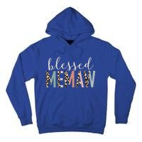 Blessed Memaw Cute Leopard Print Gift Tall Hoodie