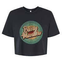 Barry Manilow Circle Retro Bella+Canvas Jersey Crop Tee