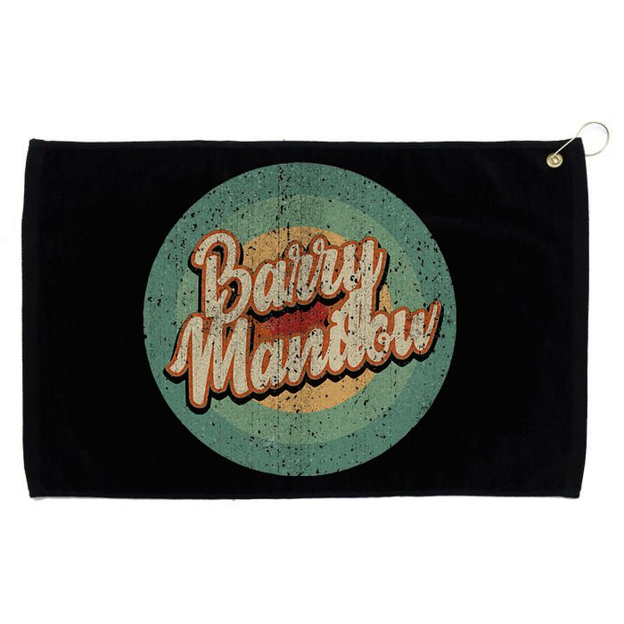 Barry Manilow Circle Retro Grommeted Golf Towel