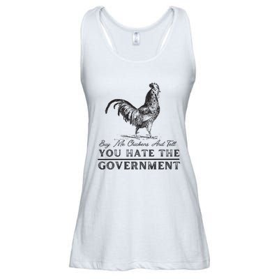 Buy Me Chickens And Tell You Hate The Government Ladies Essential Flowy Tank