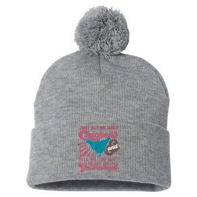 Buy Me Chickens And Tell Me You Don't Trust The Government Pom Pom 12in Knit Beanie