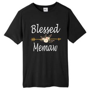 Blessed Memaw Cute Gift Mothers Day Funny Gift Cute Gift Tall Fusion ChromaSoft Performance T-Shirt