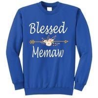 Blessed Memaw Cute Gift Mothers Day Funny Gift Cute Gift Tall Sweatshirt