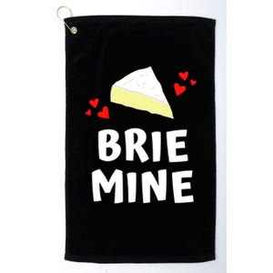 Brie Mine Cheese Funny Valentines Day Gift Platinum Collection Golf Towel