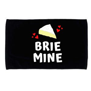 Brie Mine Cheese Funny Valentines Day Gift Microfiber Hand Towel