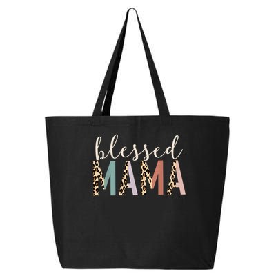Blessed Mama Cute Leopard Print 25L Jumbo Tote