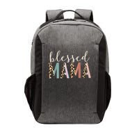 Blessed Mama Cute Leopard Print Vector Backpack