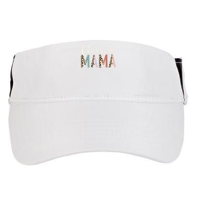 Blessed Mama Cute Leopard Print Adult Drive Performance Visor