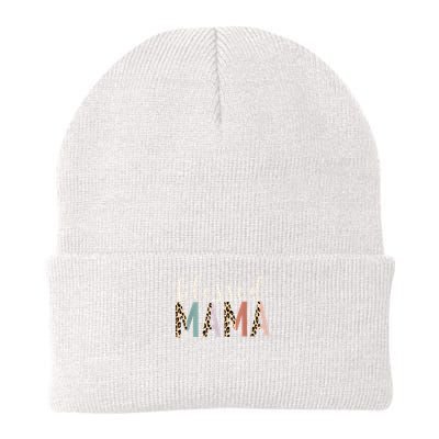 Blessed Mama Cute Leopard Print Beanie