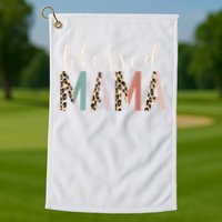 Blessed Mama Cute Leopard Print Golf Towel