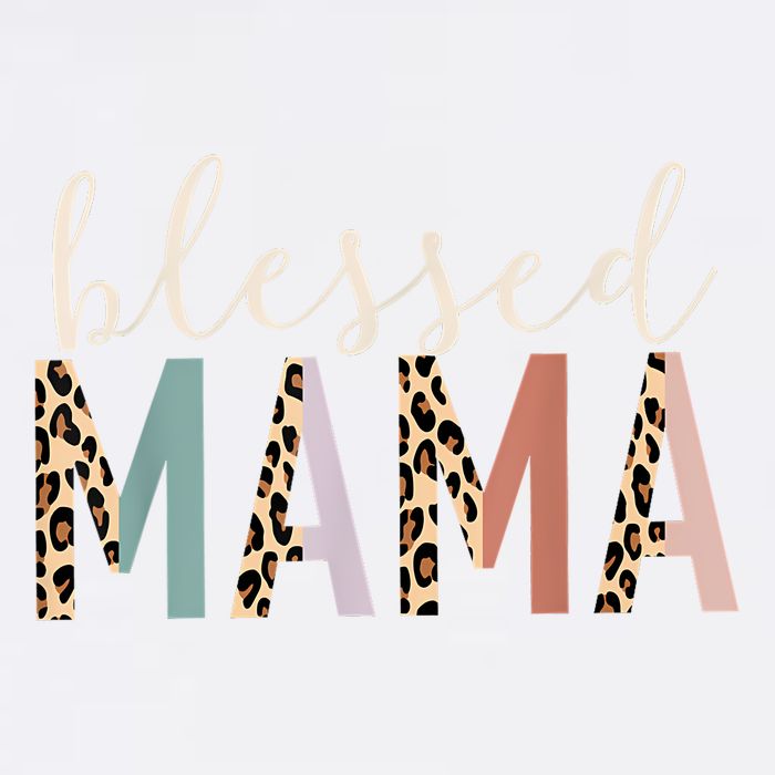 Blessed Mama Cute Leopard Print Golf Towel