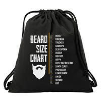 Beard Measurement Chart Beard Length Funny Growth Chart Drawstring Bag