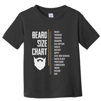 Beard Measurement Chart Beard Length Funny Growth Chart Toddler T-Shirt