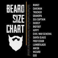 Beard Measurement Chart Beard Length Funny Growth Chart Toddler T-Shirt
