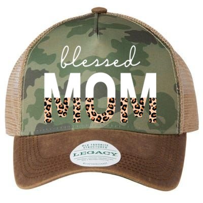 Blessed Mom Cheetah Print Gift Legacy Tie Dye Trucker Hat