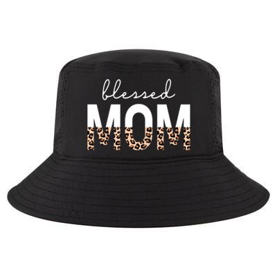 Blessed Mom Cheetah Print Gift Cool Comfort Performance Bucket Hat