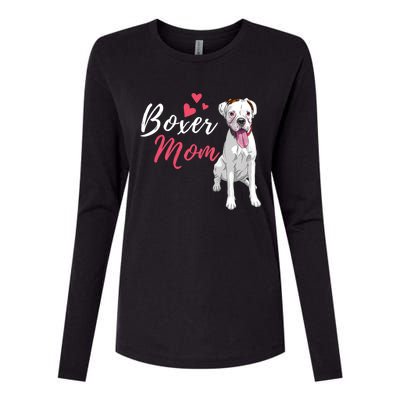 Boxer Mom Cute German Boxer Lover Dog Owner Womens Cotton Relaxed Long Sleeve T-Shirt