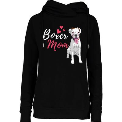 Boxer Mom Cute German Boxer Lover Dog Owner Womens Funnel Neck Pullover Hood