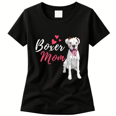 Boxer Mom Cute German Boxer Lover Dog Owner Women's T-Shirt