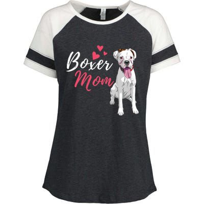 Boxer Mom Cute German Boxer Lover Dog Owner Enza Ladies Jersey Colorblock Tee