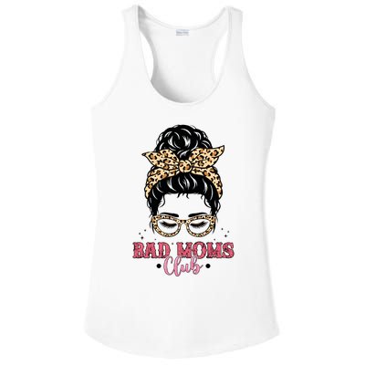 Bad Mom Club Messy Bun Bad Mom Club Bad Mom Mother's Day Ladies PosiCharge Competitor Racerback Tank