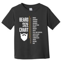 Beard Measurement Chart Beard Length Funny Growth Chart Toddler T-Shirt