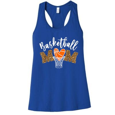 Basketball Mom Cute Novelty Distressed Cute Gift Women's Racerback Tank