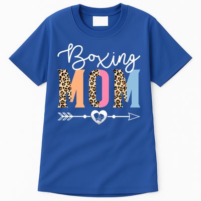 Boxing Mom Cute Boxing Game Mother's Day Leopard Funny Gift Tall T-Shirt