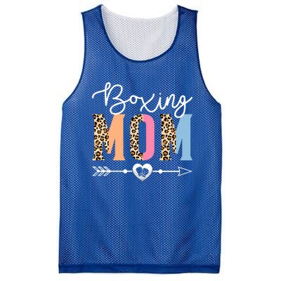 Boxing Mom Cute Boxing Game Mother's Day Leopard Funny Gift Mesh Reversible Basketball Jersey Tank