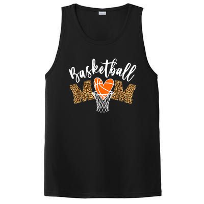 Basketball Mom Cute Novelty Distressed Gift PosiCharge Competitor Tank