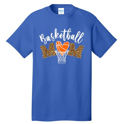 Basketball Mom Cute Novelty Distressed Gift Tall T-Shirt