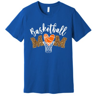 Basketball Mom Cute Novelty Distressed Gift Premium T-Shirt